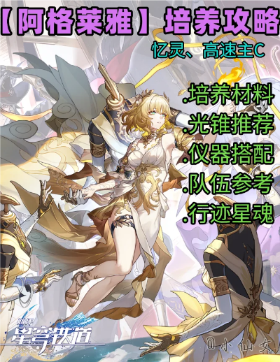 《崩坏星穹铁道》阿格莱雅养成攻略：必备材料清单曝光