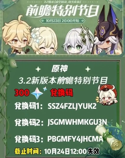 《原神》5.3前瞻直播兑换码速查！独家整理，必领福利！
