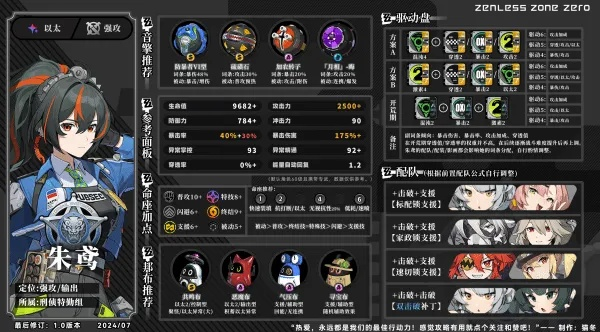 《绝区零》朱鸢音擎攻略：最强搭配推荐！
