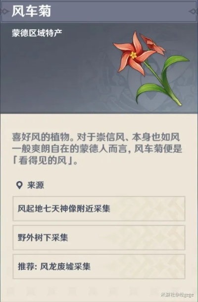 《原神》4.6版本风车菊攻略：高效采集与购买指南