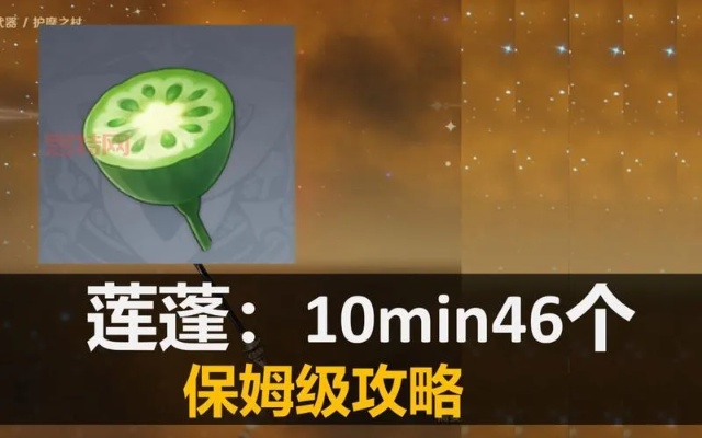 《原神》莲蓬快速获取攻略！高效方法大揭秘
