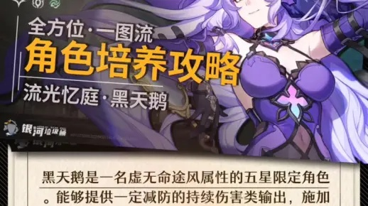 《崩坏星穹铁道》2.0黑天鹅攻略：高效培养与完美配队技巧