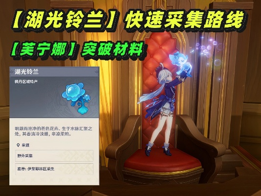 《原神》芙宁娜突破攻略：高效湖光铃兰收集路线揭秘