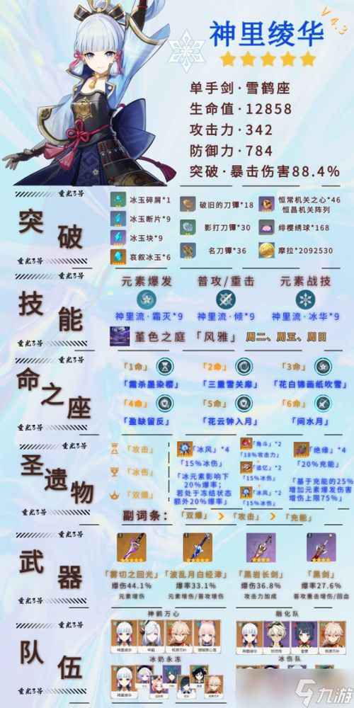 《原神》神里绫华平民培养攻略：轻松提升，攻略秘籍大公开