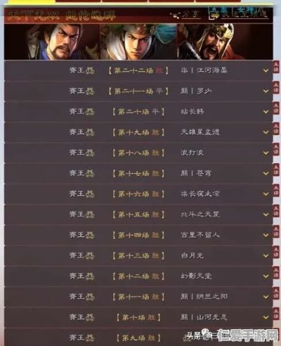 《三国志英雄养成：家将培养与科技突破攻略》