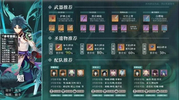 《原神》魈圣遗物搭配攻略：武器推荐，打造强力队伍